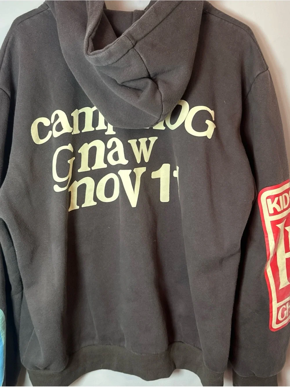 Kid Cudi x Kanye West Camp Flog Gnaw I See Ghosts 'Lucky Me' Black Hoodie